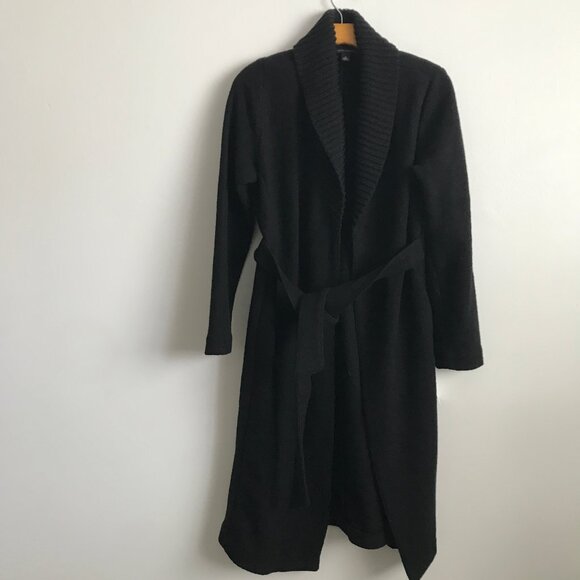 Banana Republic Wool Trench Coat Belted Womens Small - Picture 1 of 8